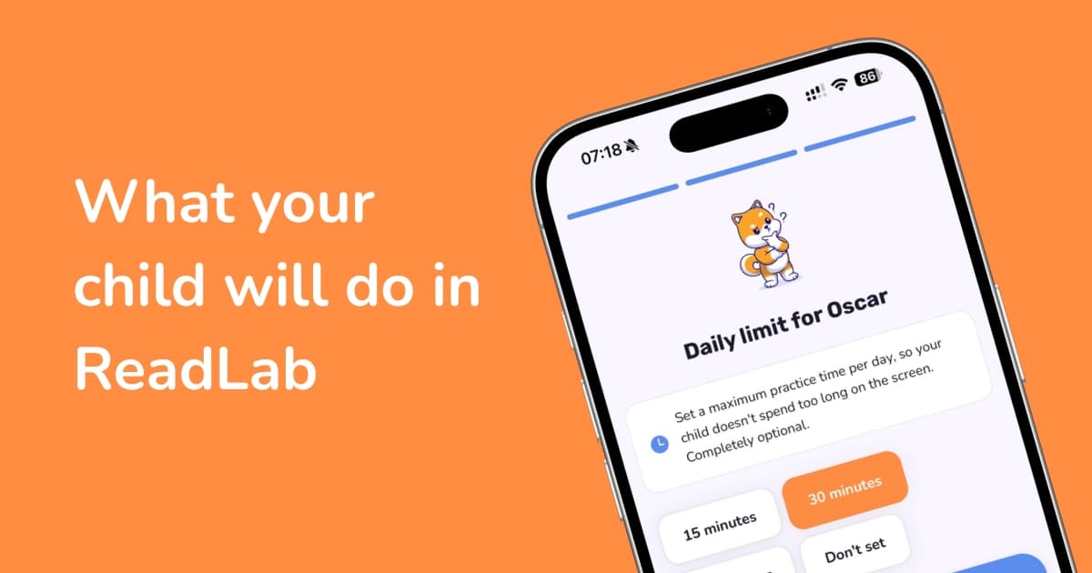 What your child will do in ReadLab
