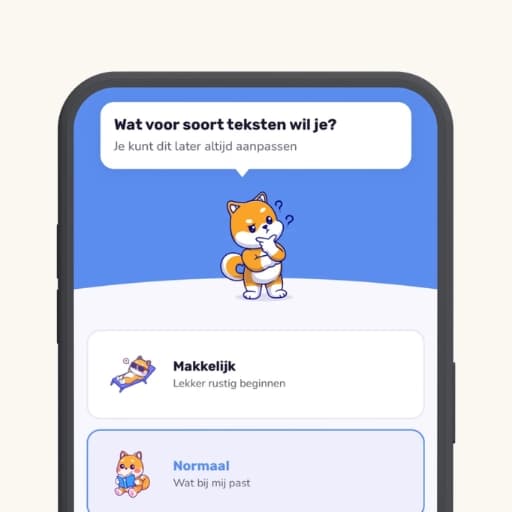ReadLab-app: drie moeilijkheidsniveaus per verhaal